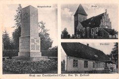 Deutschendorf - Kirche, Pfarrhaus & Kriegerdenkmal